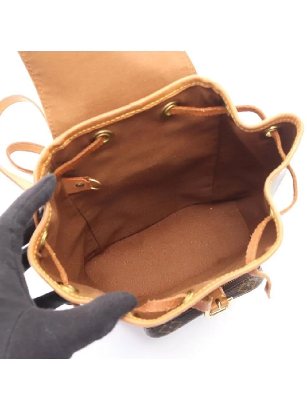 Louis Vuitton Backpack Mini Montsouris Monogram Canvas Leather